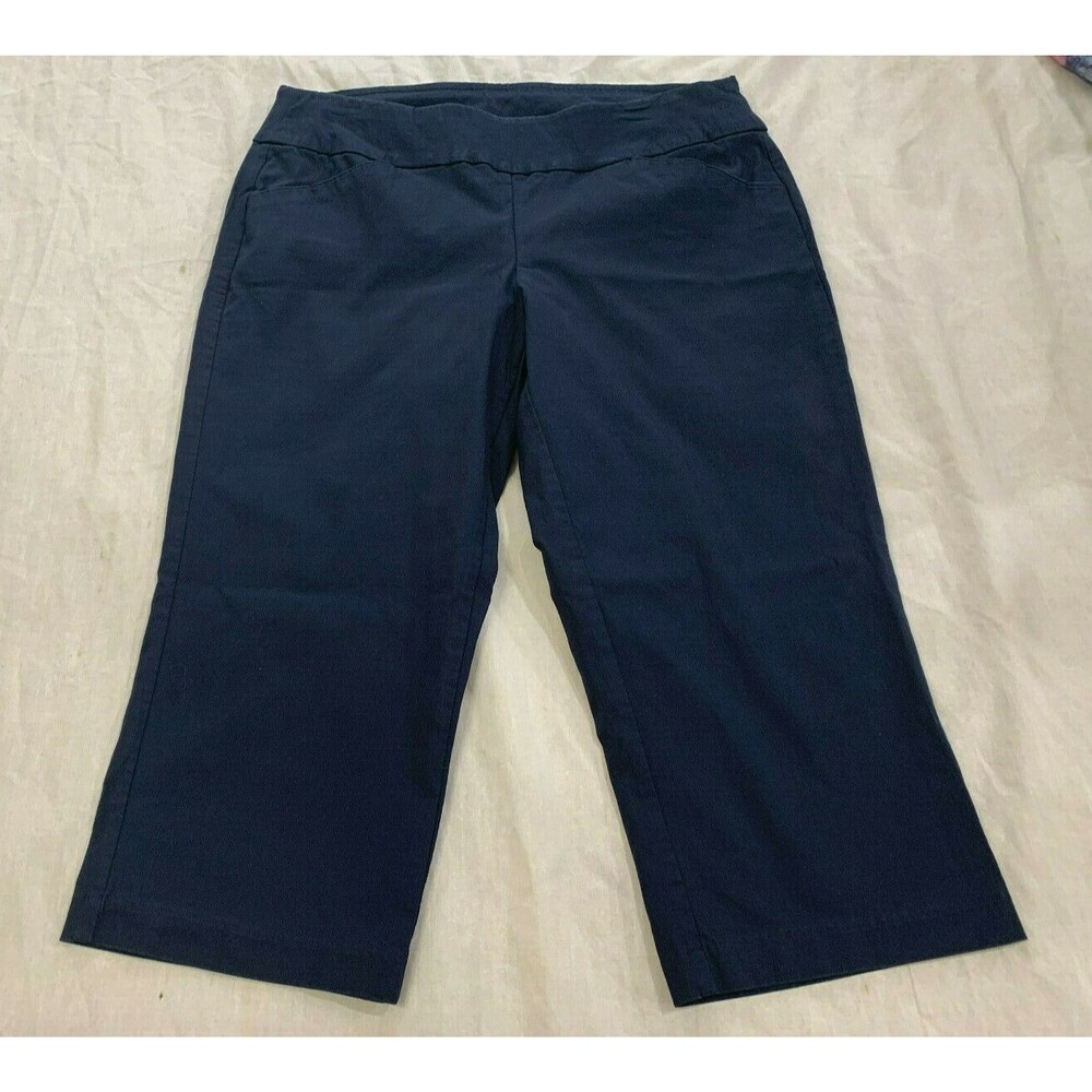 SIGNATURE SLIMMING BY CHRISTOPHER BANKS WOMENS CAPRIS PANTS SIZE 8